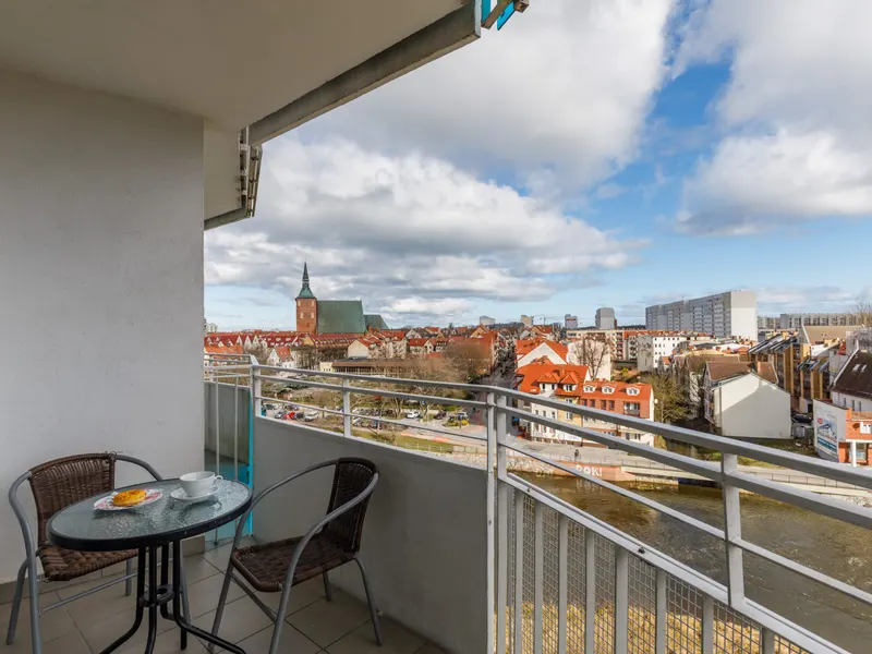 Stilvolles Studio im Zentrum | Balkon mit Blick auf den Fluss – Foto 3