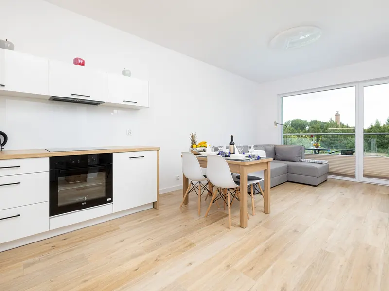 Jasny Apartament | 200 m do Plaży, Balkon z Widokiem – zdjęcie 4