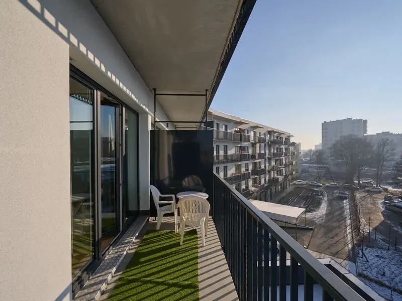 Nowoczesny Apartament | Parking, Balkon, Miejsce do Pracy – zdjęcie 3