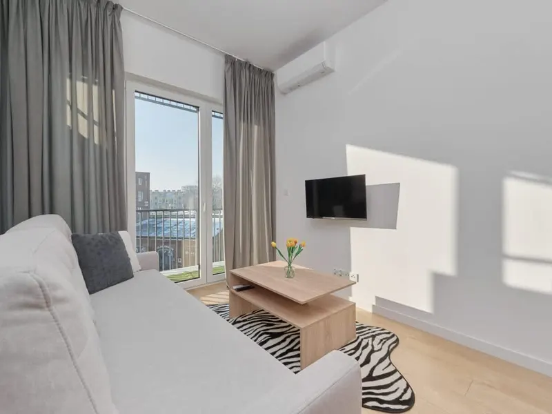 Nowoczesny Apartament | Parking, Balkon, Miejsce do Pracy – zdjęcie 1