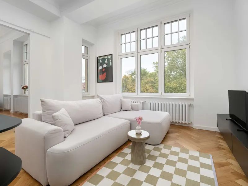 Elegancki Apartament | Dwie Sypialnie | Miejsce do Pracy – zdjęcie 1