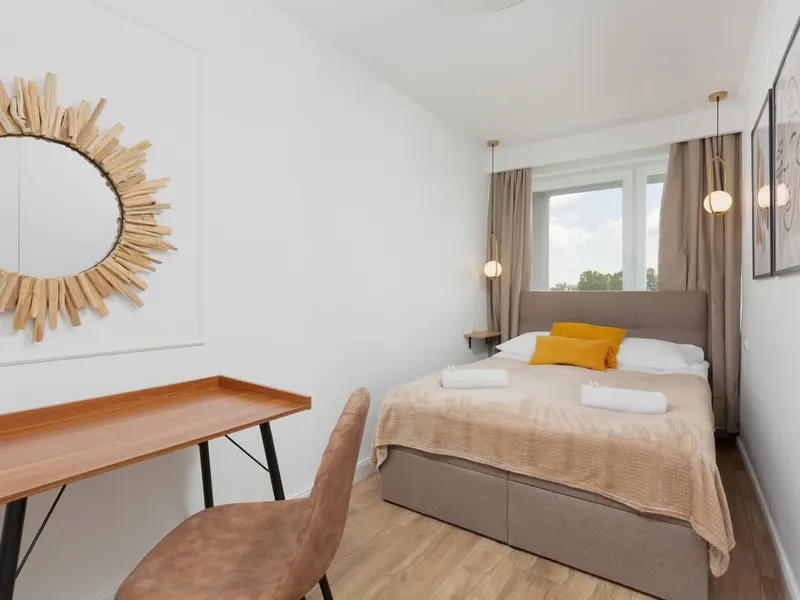 Stylish Apartment in Żoliborz | Balcony | Workspace – photo 2