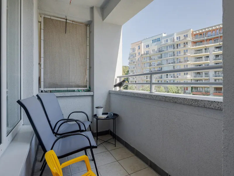 Stylowe Studio z Balkonem | 500 m od Plaży, Klimatyzacja – zdjęcie 3