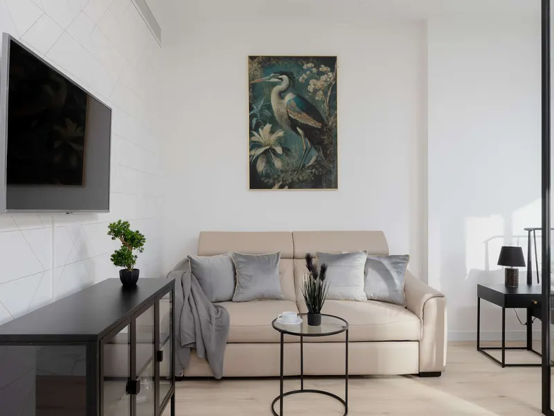 Nowoczesne Studio | Balkon, Klimatyzacja i Siłownia – zdjęcie 5