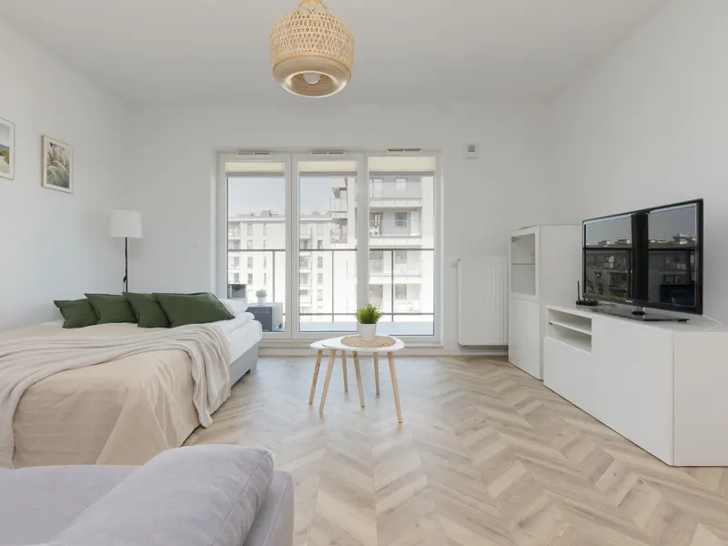Sunny Studio in Warsaw | Balcony and Private Parking – photo 4