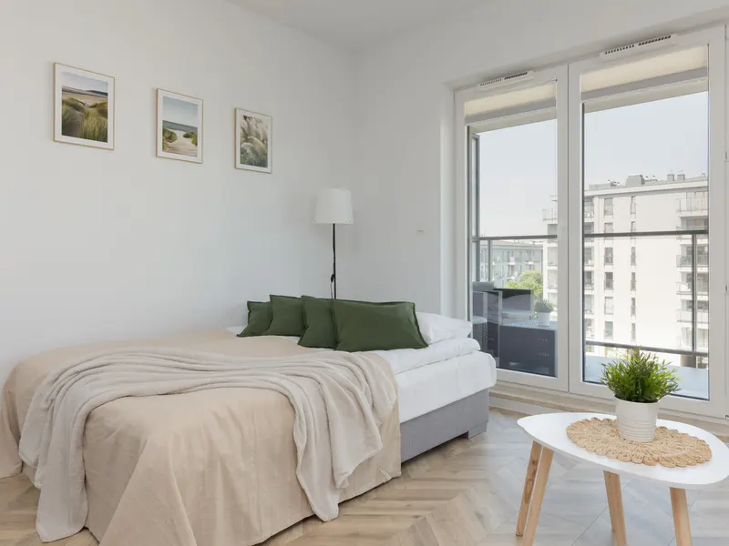 Sunny Studio in Warsaw | Balcony and Private Parking – photo 1