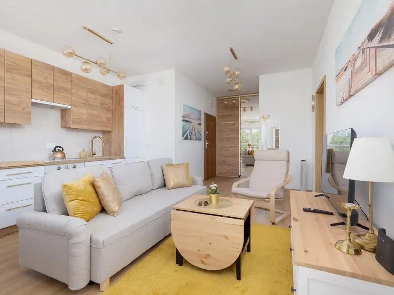 Helles Apartment mit Balkon | Seeblick, Fahrräder – Foto 1