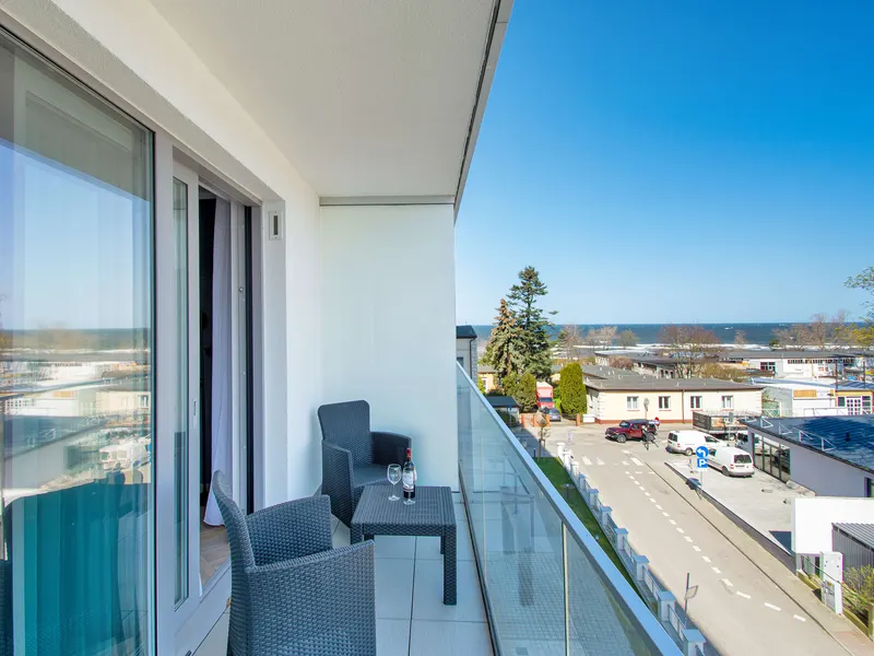 Stylowy Apartament z Widokiem na Morze | Balkon, Blisko Plaży – zdjęcie 4