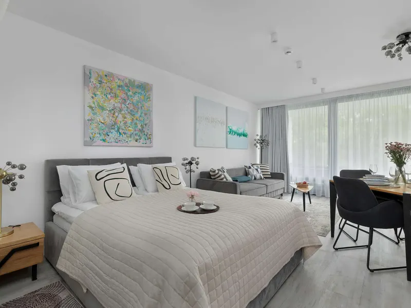 Modernes Studio in Mielno | Balkon, Parkplatz, 700 m zum Strand – Foto 1
