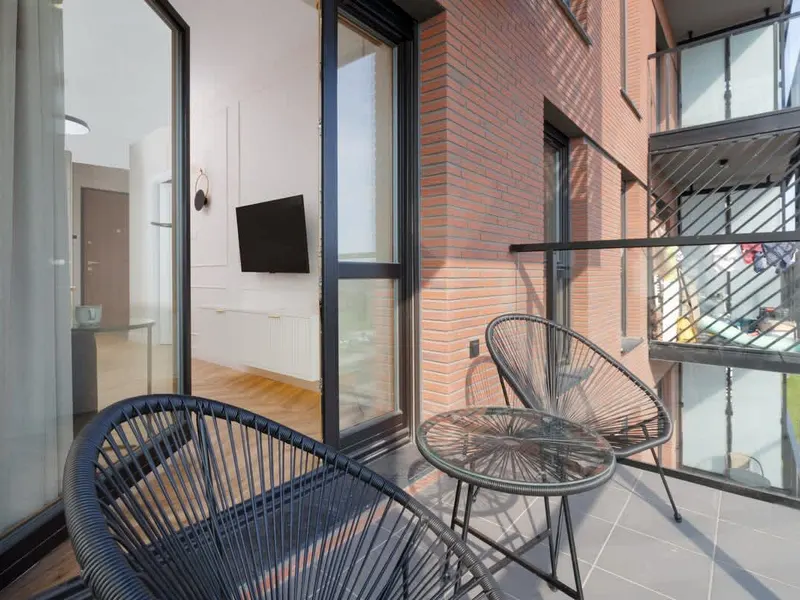 Elegancki Apartament | Balkon z Widokiem na Motławę, Siłownia – zdjęcie 3