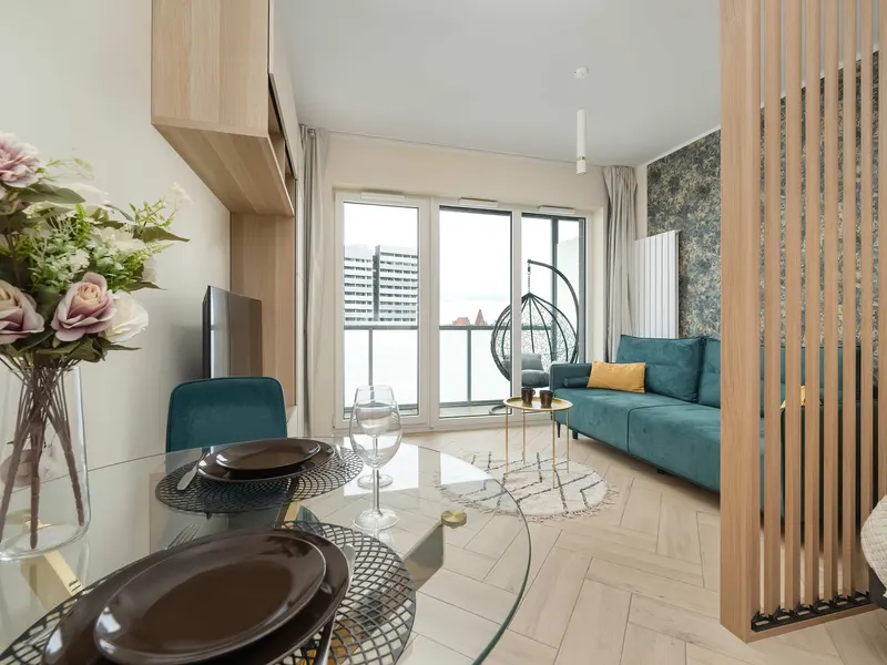 Stylowe Studio z Widokiem na Odrę | Balkon i Parking – zdjęcie 1