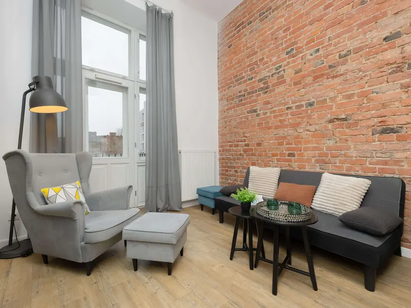 Stylowy Apartament z Antresolą | Balkon | 500 m do Metra – zdjęcie 1
