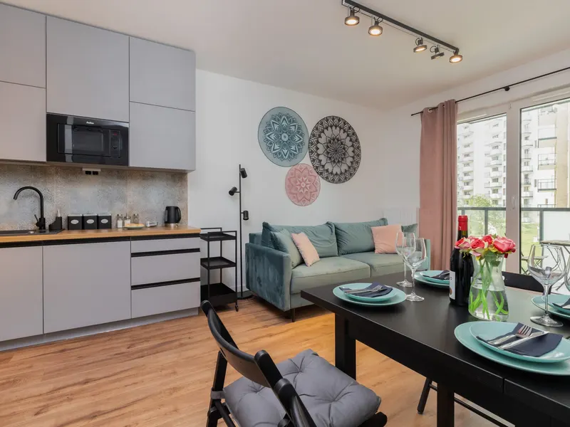 Stylowy Apartament z Balkonem | Sauna, Siłownia, Parking – zdjęcie 1