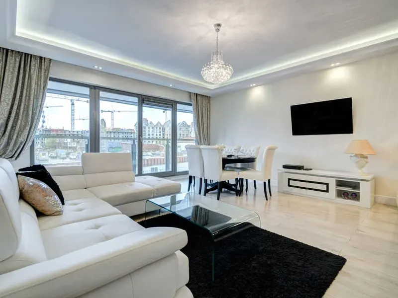 Przestronny Apartament | Widok na Rzekę, Parking, SPA – zdjęcie 1
