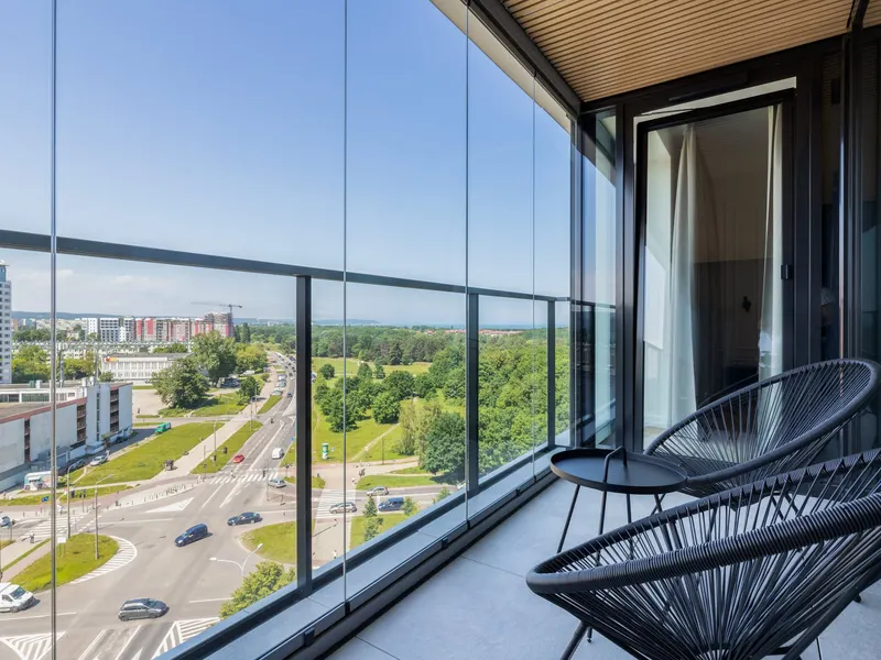Nowoczesny Apartament | Balkon, Parking, 1 km do Plaży – zdjęcie 3