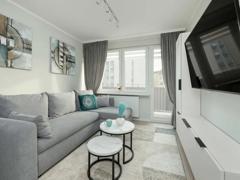 Przytulny Apartament | Balkon i Miejsce do Pracy – zdjęcie 1