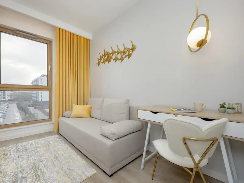 Komfortowy Apartament blisko Lotniska | Parking i Miejsce do Pracy – zdjęcie 4