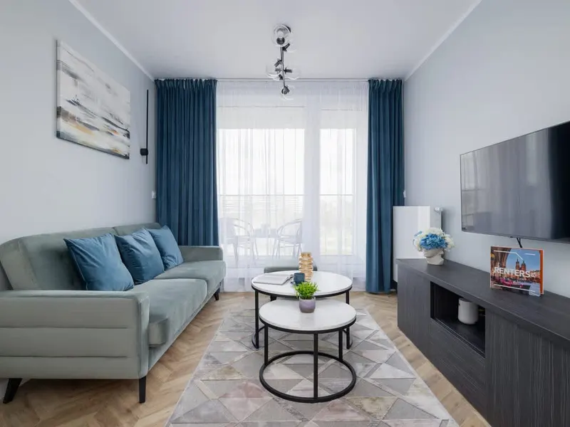 Stylowy Apartament na Zabłociu | Balkon, Parking i Biurko – zdjęcie 1