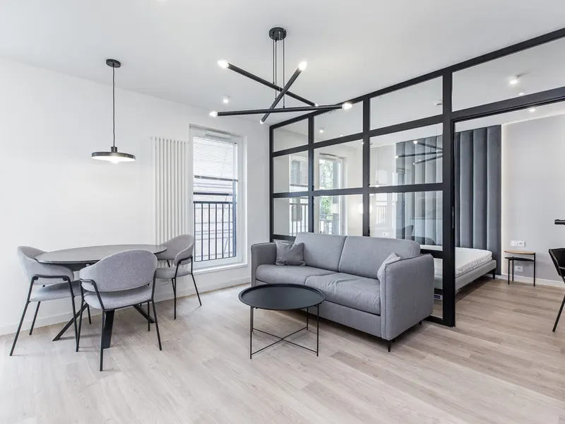 Modern Apartment in Krakow | Balcony and Workspace – photo 1