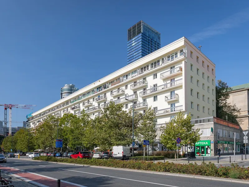 Apartment in the Center | Balcony with View of the Palace of Culture and Science – photo 5