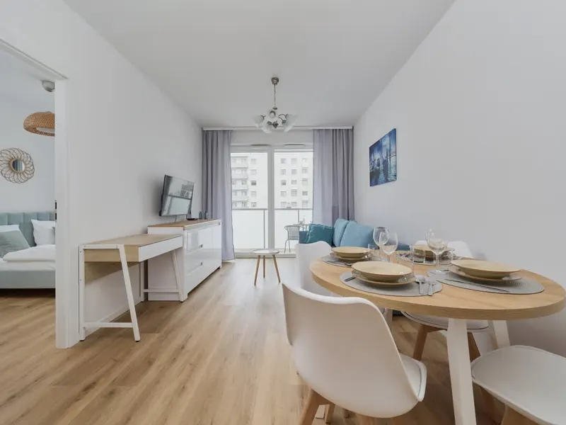 Stylowy Apartament | Balkon i Prywatny Parking – zdjęcie 3