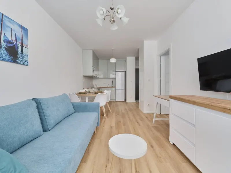 Stylowy Apartament | Balkon i Prywatny Parking – zdjęcie 2