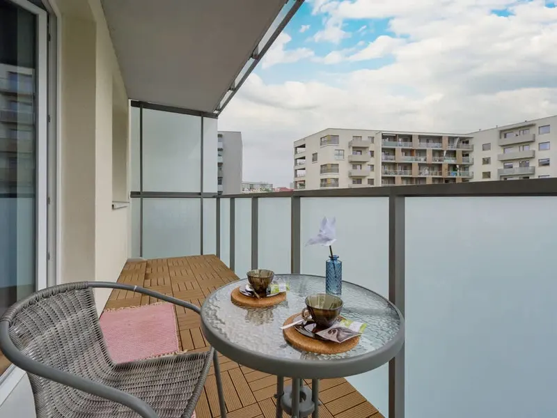 Stylowy Apartament | Balkon i Prywatny Parking – zdjęcie 5
