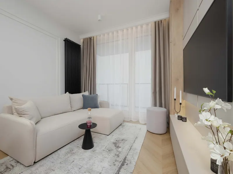 Nowoczesny Apartament w Centrum | Klimatyzacja | Miejsce do Pracy – zdjęcie 1