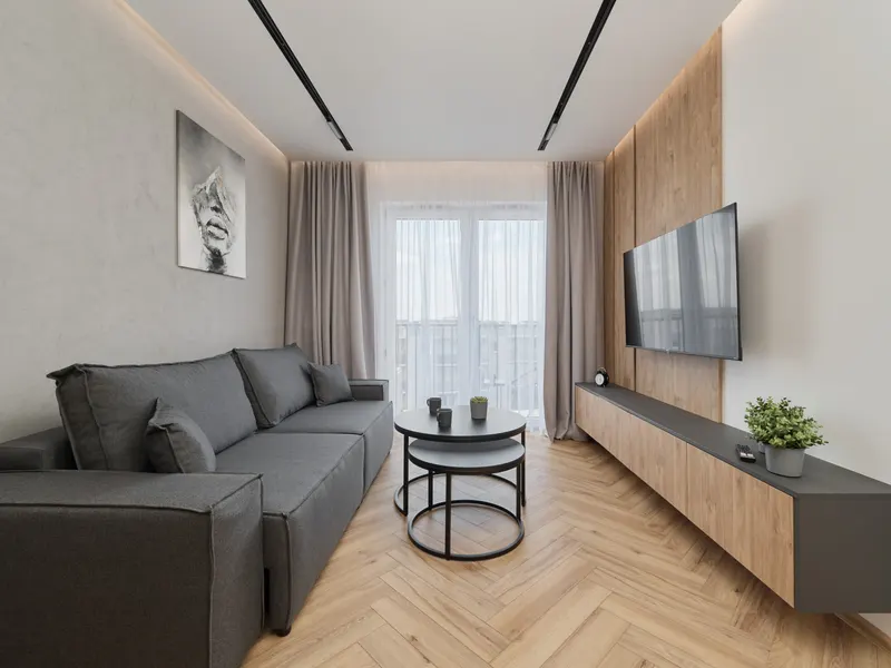 Stylowy Apartament z Balkonem | Parking i Klimatyzacja – zdjęcie 1