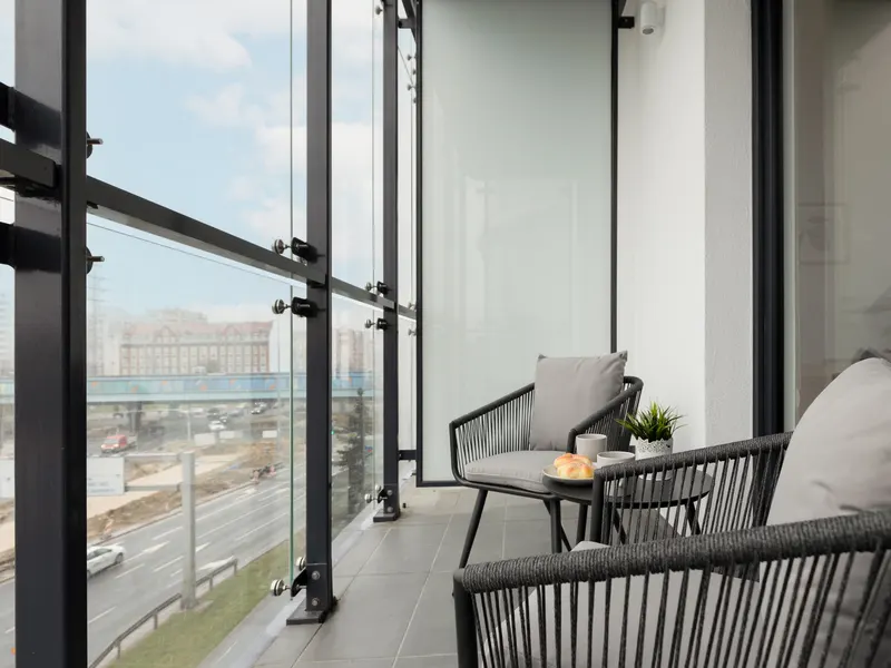 Klimatyzowane Studio | Balkon – zdjęcie 3