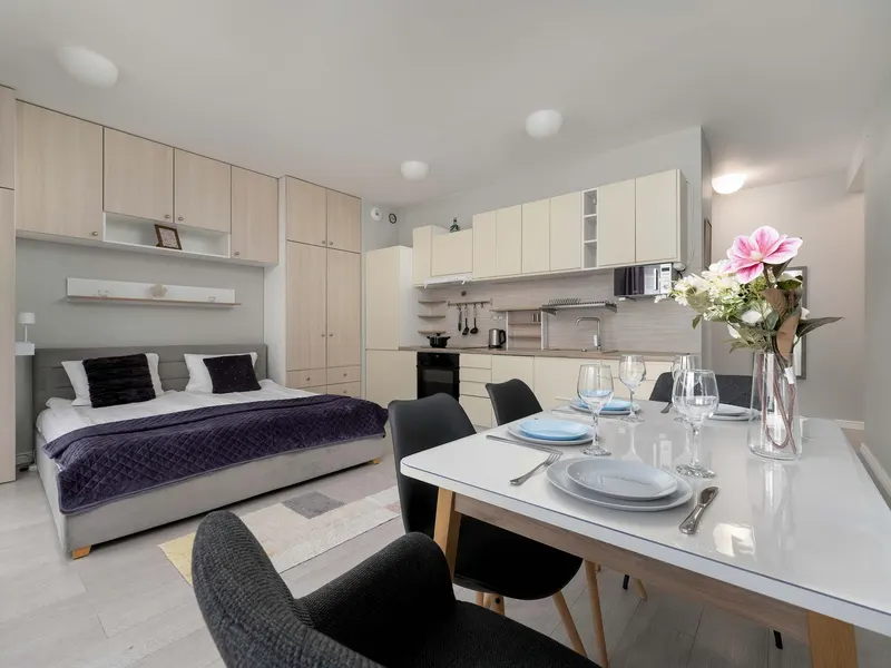 Stylowe Studio z Balkonem | 1,3 km od Rynku – zdjęcie 2