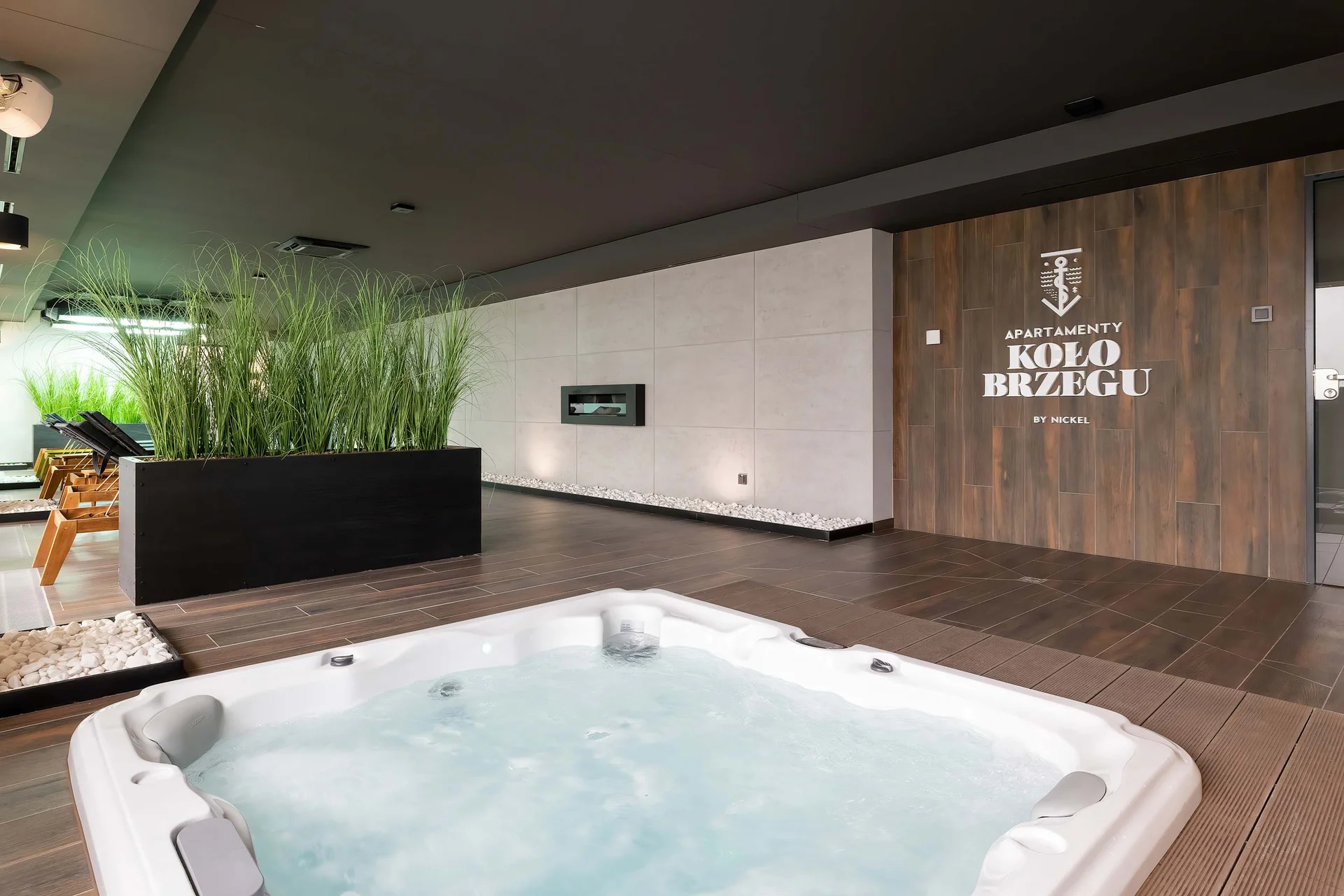 Jacuzzi in common area.