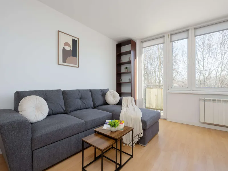 Funktionales Apartment | Arbeitsbereich, Balkon – Foto 4