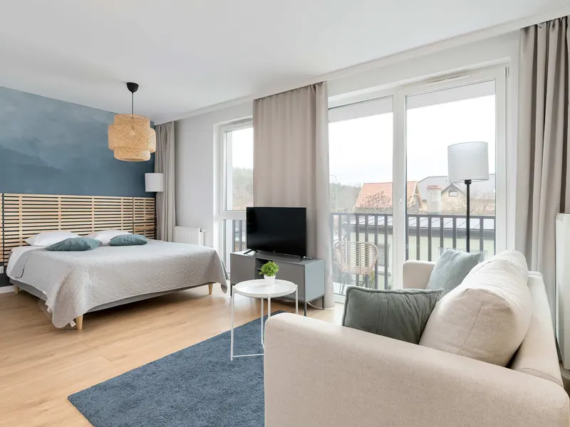 Abgelegenes Studio in Gdansk | Privatparkplatz und Balkon – Foto 1