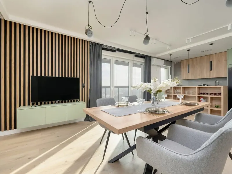 Wrocław | Jedności Narodowej 248 | Przestronny Apartament | Widok na Rzekę – zdjęcie 1