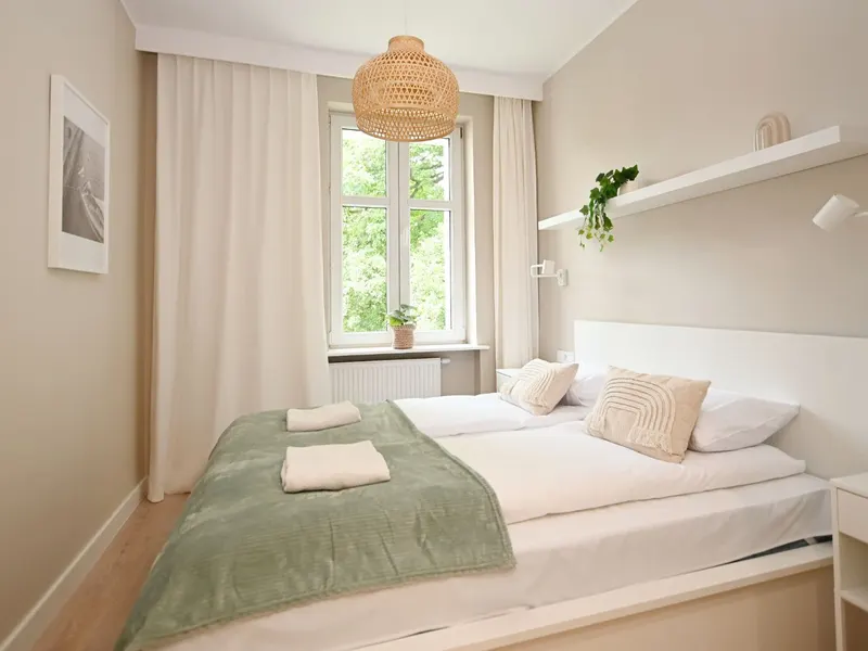 Przestronny Apartament | 600 m do Plaży, Miejsce do Pracy – zdjęcie 2