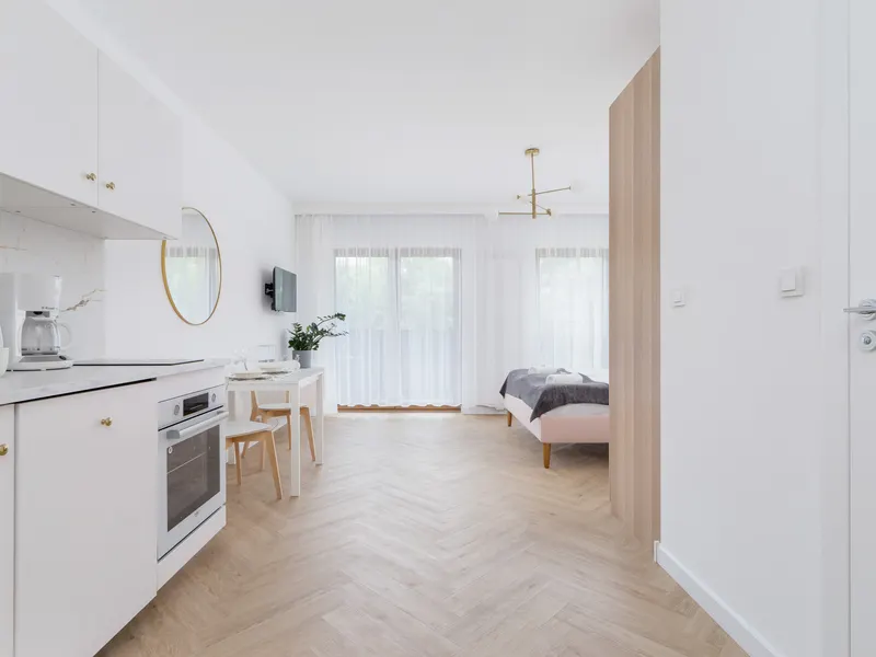 Modernes Studio in Kattowitz | Parkplatz und Balkon – Foto 5