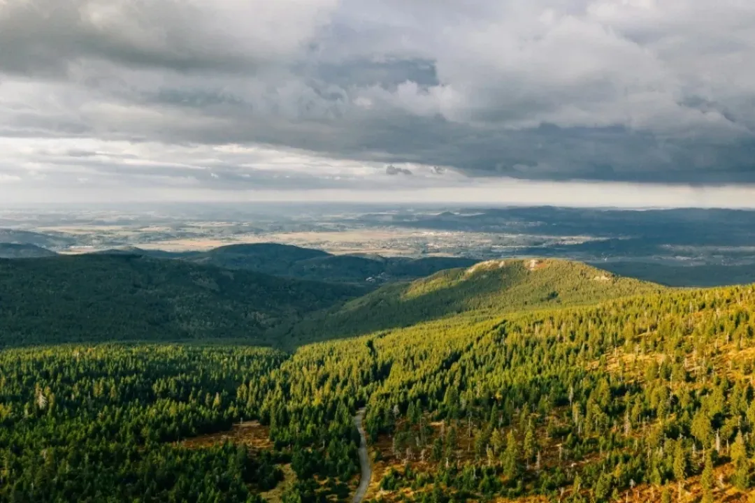 Widok na góry w Karpaczu