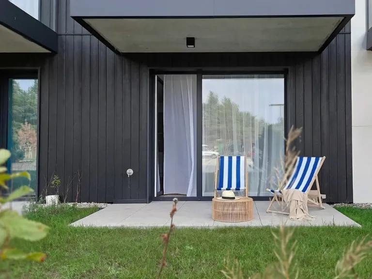 Taras/patio, nowoczesny budynek