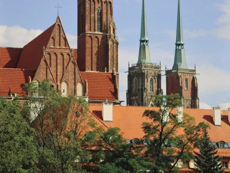 Zabytkowe budynki, kościół, Wrocław