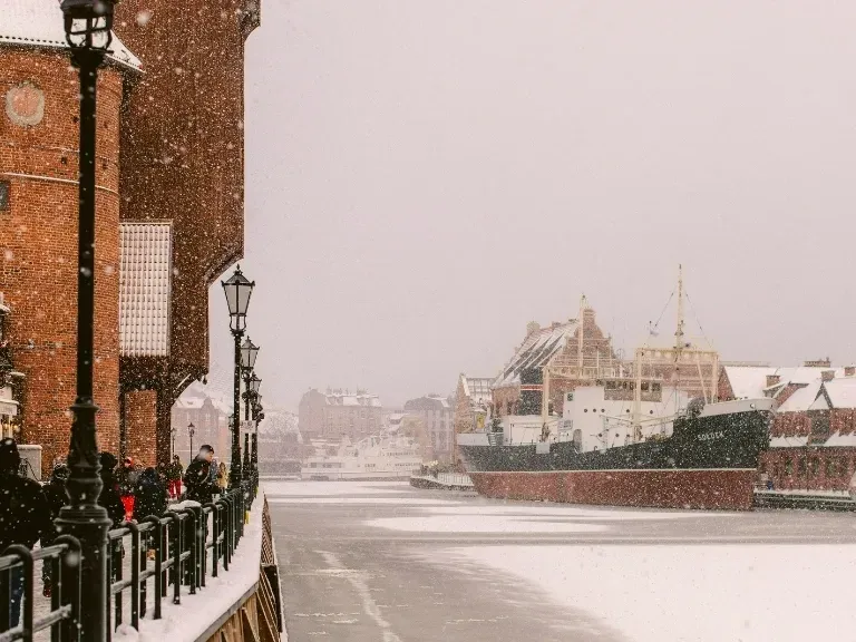 Gdańsk, Starówka zimą