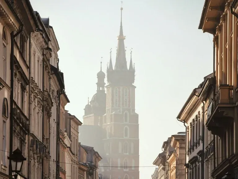 Kraków, Bazylika Mariacka, kamienice