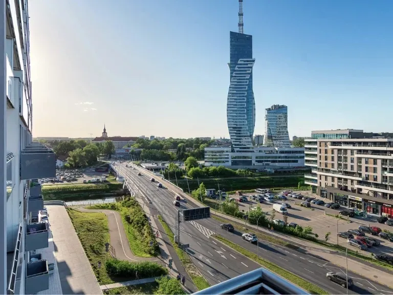Widok z apartamentu na miasto, Rzeszów