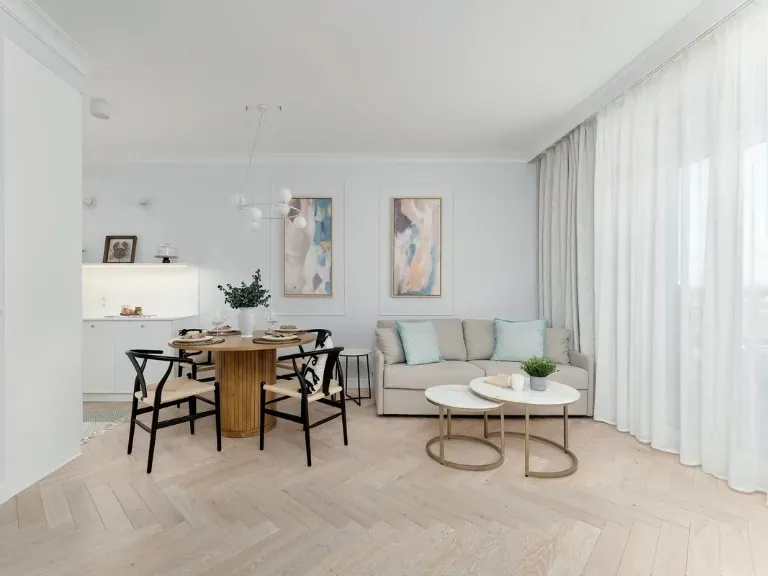 Wnętrze apartamentu w Sianożętach