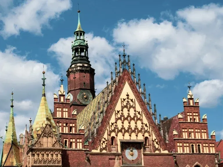 Ratusz, rynek we Wrocławiu