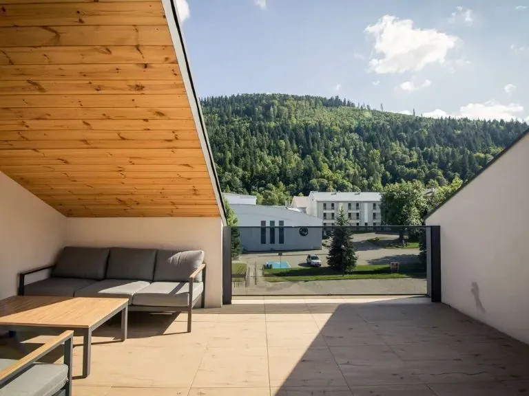 Szczyrk widok na gory z apartamentu