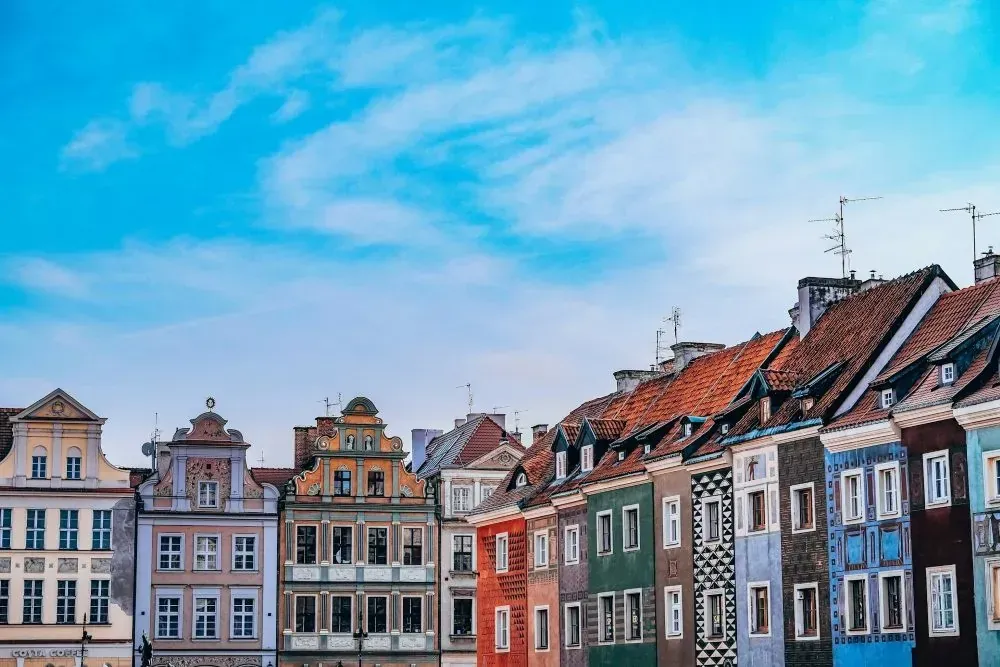 Kolorowe kamienice Poznań