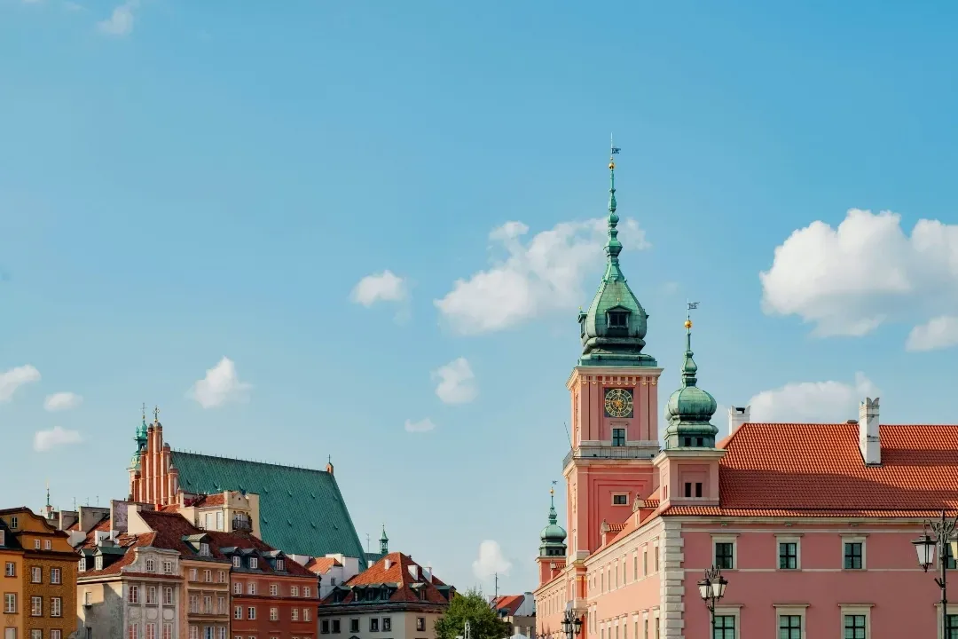Warszawa Stare Miasto Widok Na Zamek Królewski
