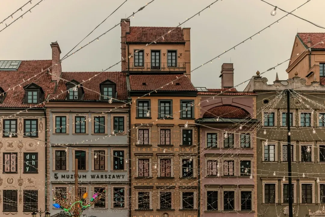 Stare Miasto Warszawa zimą