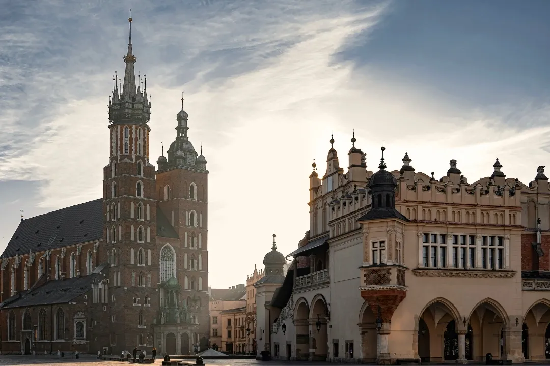 Rynek Główny, Bazylika Mariacka, Sukiennice, Kraków
